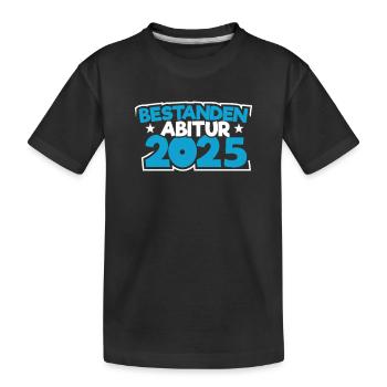 Abitur 2025 Abireise Abifeier Abifahrt Abiturient - Kinder Premium Bio T-Shirt - Schwarz - Vorne