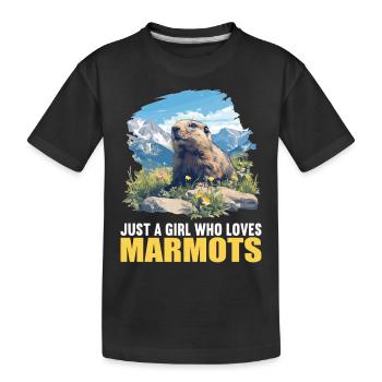Marmottes Marmottes - T-shirt bio Premium Enfant - noir - Devant