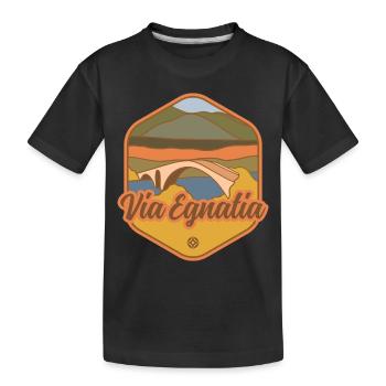 Via Egnatia - Balkans - Kids' Premium Organic T-Shirt - black - Front