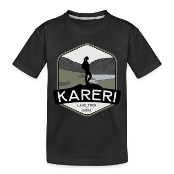 Trek du lac Kareri – Inde - T-shirt bio Premium Enfant - noir - Devant