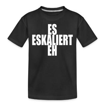 Es Eskaliert Eh Party Club Junggesellenabschied - Kinder Premium Bio T-Shirt - Schwarz - Vorne