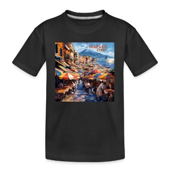 Naples, Italie - T-shirt bio Premium Enfant - noir - Devant