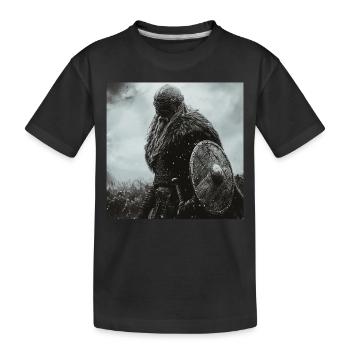 Wikinger - Kinder Premium Bio T-Shirt - Schwarz - Vorne