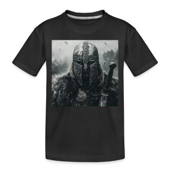Wikinger - Kinder Premium Bio T-Shirt - Schwarz - Vorne