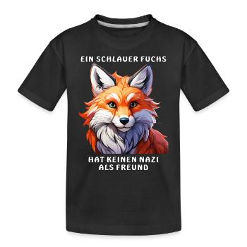 UN RENARD RUSÉ - T-shirt bio Premium Enfant - noir - Devant