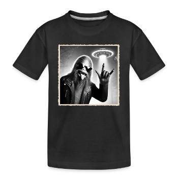 Rock, Rocker, Rock Music, Heavy Metal, Rock Hand - Kids' Premium Organic T-Shirt - black - Front