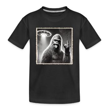 Rock, Rocker, Rock Music, Heavy Metal, Rock Hand - Kids' Premium Organic T-Shirt - black - Front
