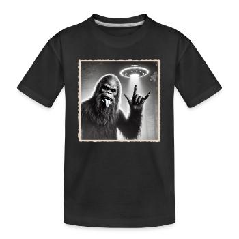 Rock, Rocker, Rock Music, Heavy Metal, Rock Hand - Kids' Premium Organic T-Shirt - black - Front