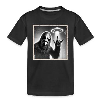 Rock, Rocker, Rock Music, Heavy Metal, Rock Hand - Kids' Premium Organic T-Shirt - black - Front