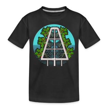 Culture hydroponique - T-shirt bio Premium Enfant - noir - Devant