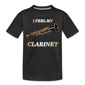 JE SENS MA CLARINETTE - T-shirt bio Premium Enfant - noir - Devant