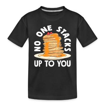 Des crêpes que personne n'empile plus haut - T-shirt bio Premium Enfant - noir - Devant