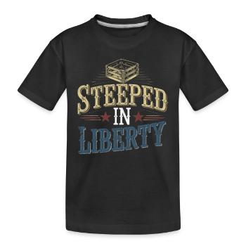 Boston Tea 1773 American Revolution Historic - Kinder Premium Bio T-Shirt - Schwarz - Vorne