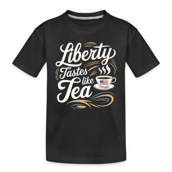 Boston Tea 1773 American Revolution Historic - Kinder Premium Bio T-Shirt - Schwarz - Vorne