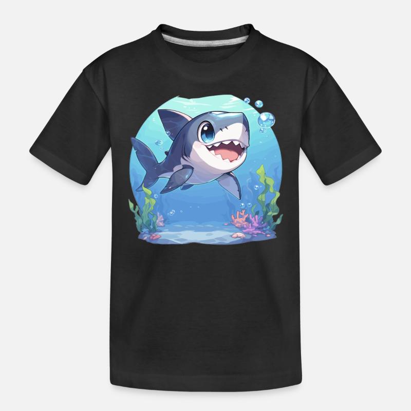Requins Requin - T-shirt bio Premium Enfant - noir
