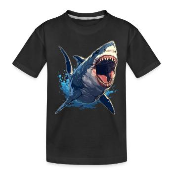 Sharks Shark - Kids' Premium Organic T-Shirt - black - Front