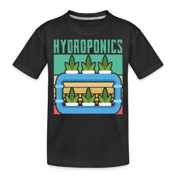 Culture hydroponique - T-shirt bio Premium Enfant - noir - Devant