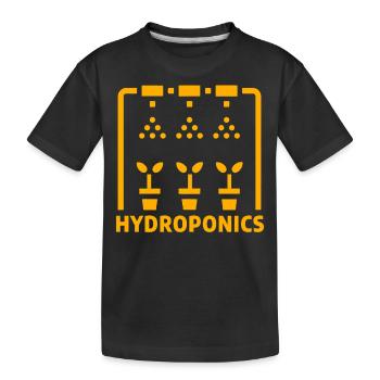 Culture hydroponique - T-shirt bio Premium Enfant - noir - Devant