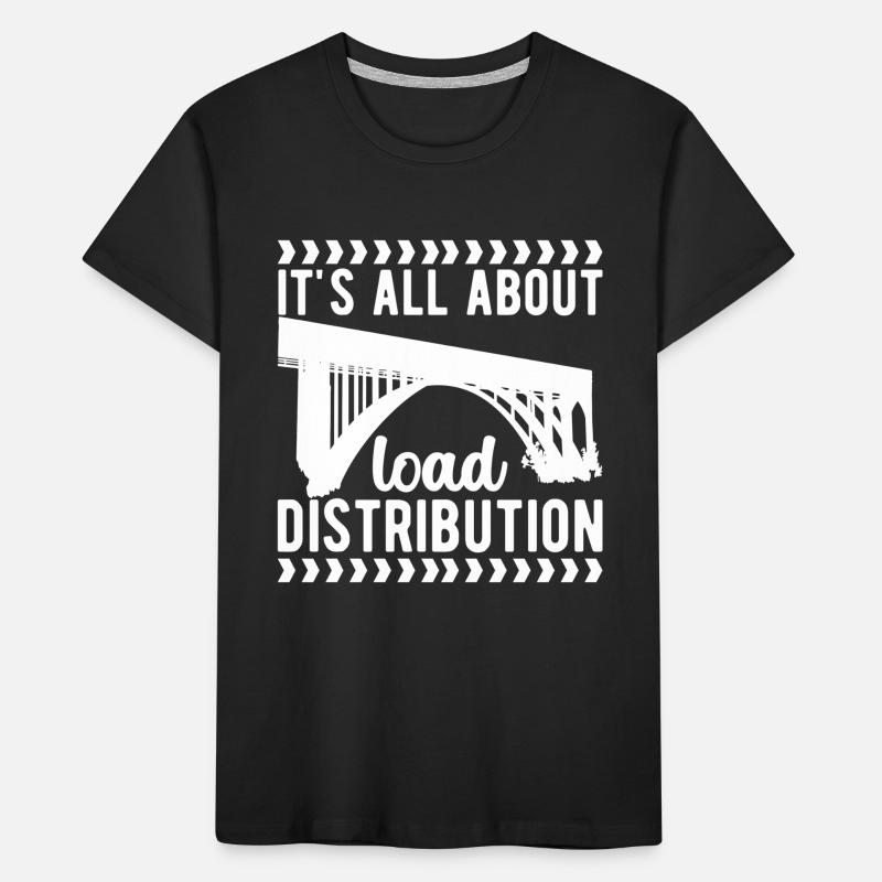 Bridge Engineer Bridge Construction Kids' Premium Organic T-Shirt