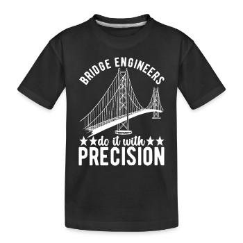 Ingénieur des ponts Construction de ponts - T-shirt bio Premium Enfant - noir - Devant