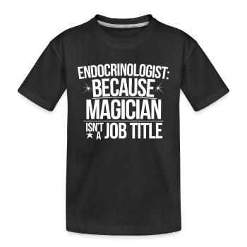 Science médicale pour l’endocrinologie - T-shirt bio Premium Enfant - noir - Devant
