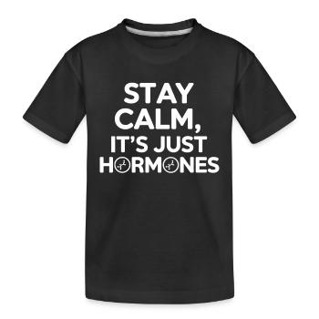 Science médicale pour l’endocrinologie - T-shirt bio Premium Enfant - noir - Devant