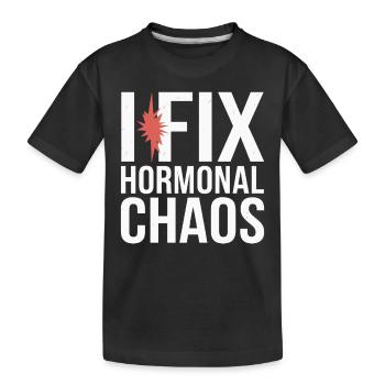 Science médicale pour l’endocrinologie - T-shirt bio Premium Enfant - noir - Devant