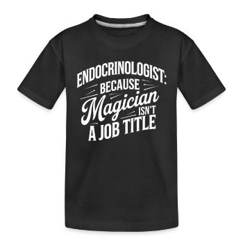 Science médicale pour l’endocrinologie - T-shirt bio Premium Enfant - noir - Devant