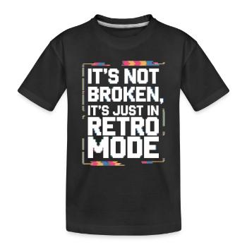 Réparation de jeux rétro Console vintage - T-shirt bio Premium Enfant - noir - Devant