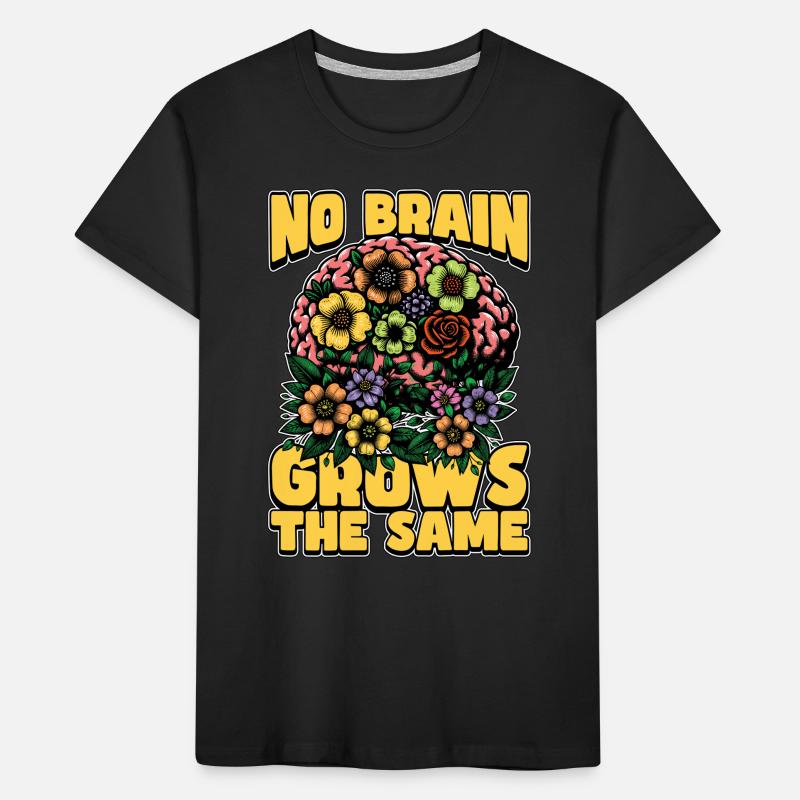 Neurosurgeon No Brain Grows The Same Neurologist Kids' Premium Organic T-Shirt