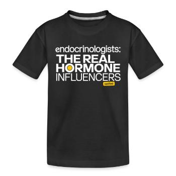 Science médicale pour l’endocrinologie - T-shirt bio Premium Enfant - noir - Devant