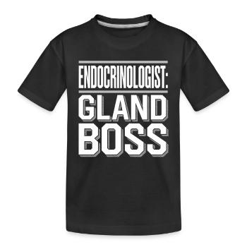 Science médicale pour l’endocrinologie - T-shirt bio Premium Enfant - noir - Devant