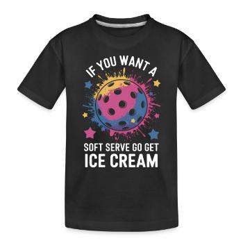 Pickleball Saying Sports Funny Pickleball Gift - Kids' Premium Organic T-Shirt - black - Front