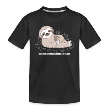 Parseur du zodiaque Taureau : force et rêves combinés - T-shirt bio Premium Enfant - noir - Devant
