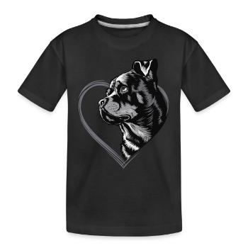 Rottweiler - Kinder Premium Bio T-Shirt - Schwarz - Vorne