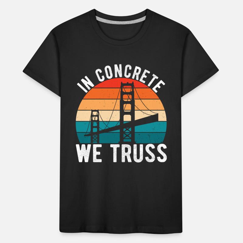 Bridge Engineer Bridge Construction Kids' Premium Organic T-Shirt
