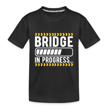Ingénieur des ponts Construction de ponts - T-shirt bio Premium Enfant - noir - Devant