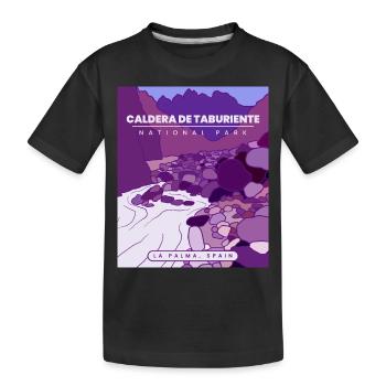 Nationalpark Caldera de Taburiente - La Palma - Kinder Premium Bio T-Shirt - Schwarz - Vorne