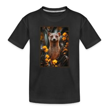 La mangouste de mangouste - T-shirt bio Premium Enfant - noir - Devant