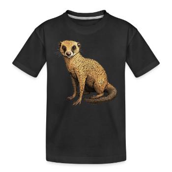 La mangouste de mangouste - T-shirt bio Premium Enfant - noir - Devant