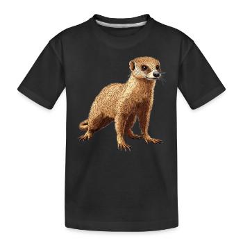 La mangouste de mangouste - T-shirt bio Premium Enfant - noir - Devant
