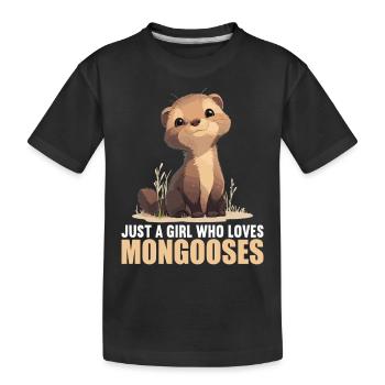 La mangouste de mangouste - T-shirt bio Premium Enfant - noir - Devant