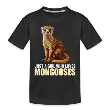 La mangouste de mangouste - T-shirt bio Premium Enfant - noir - Devant