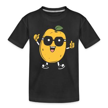 Kartoffel - Kinder Premium Bio T-Shirt - Schwarz - Vorne
