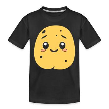 Kartoffel - Kinder Premium Bio T-Shirt - Schwarz - Vorne