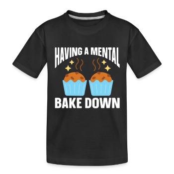 Baking Bakery Baker - Kinder Premium Bio T-Shirt - Schwarz - Vorne