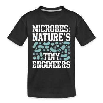 Passionné de microscope Technicien de laboratoire Science - T-shirt bio Premium Enfant - noir - Devant