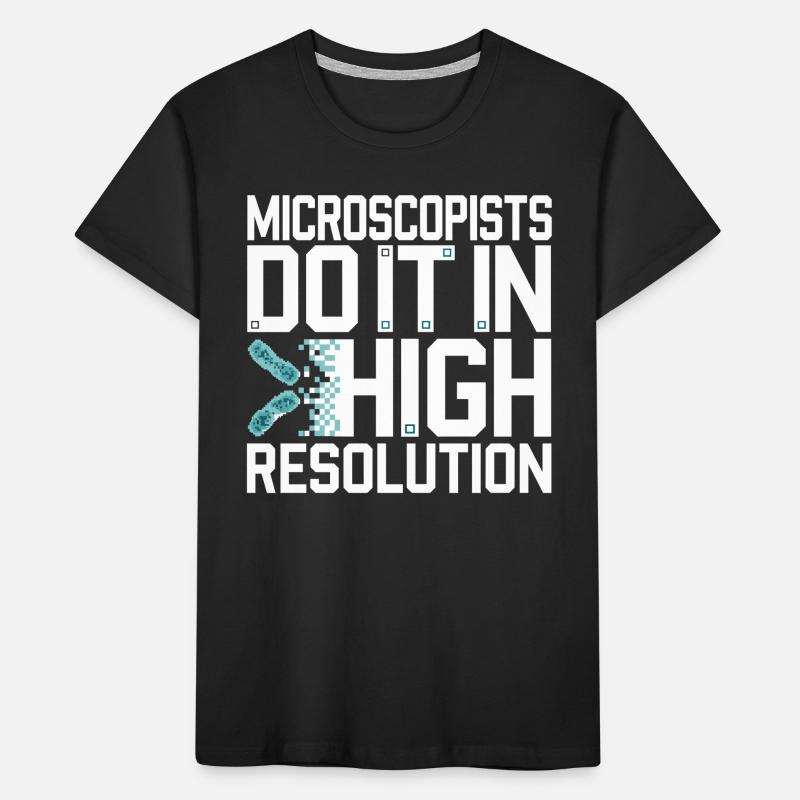 Passionné de microscope Technicien de laboratoire Science T-shirt bio Premium Enfant