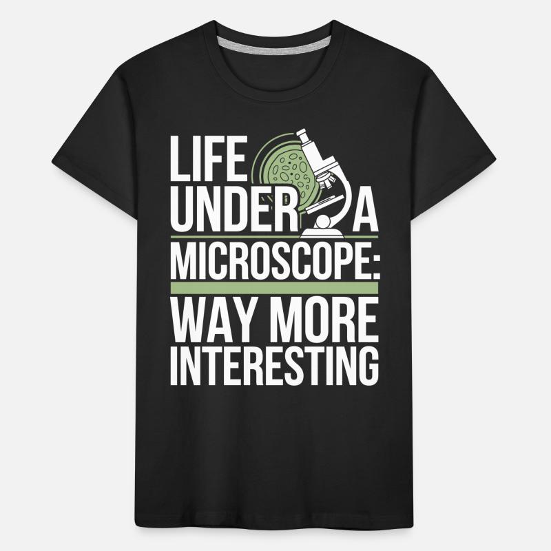 Microscope Enthusiast Lab Technician Science Kids' Premium Organic T-Shirt
