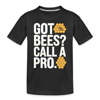 Spécialiste de l’élimination des abeilles Sauvetage en essaim vivant - T-shirt bio Premium Enfant - noir - Devant